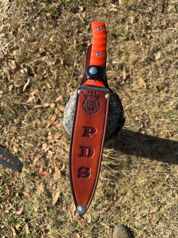 Leather covers for hunting knifes