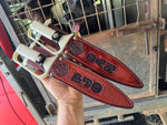 Leather covers for hunting knifes