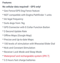 DOGTRA PATHFINDER GPS DOG TRACK N TRAIN SYSTEM - FREE CAR CHARGER