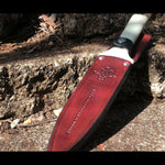 JGL Sticking knife with leather cover