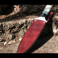 JGL Sticking knife with leather cover