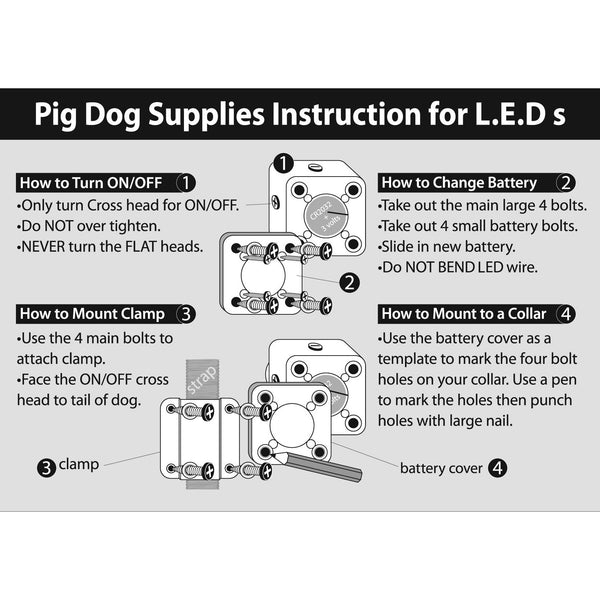 Led For Tracking Rat LED Tracking Lights - Pig Dog Supplies